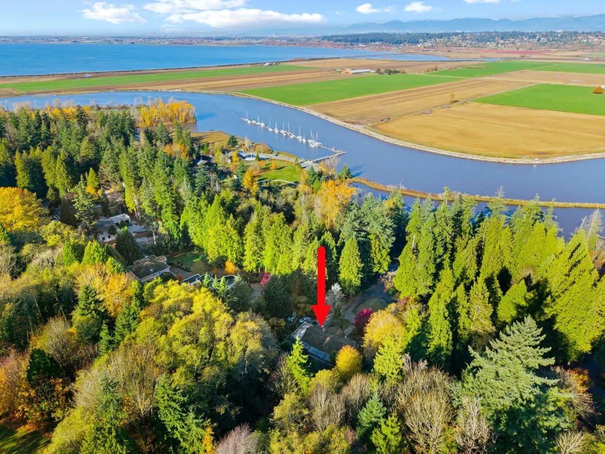 Aerial View of 13838 Crescent Road, Surrey, BC