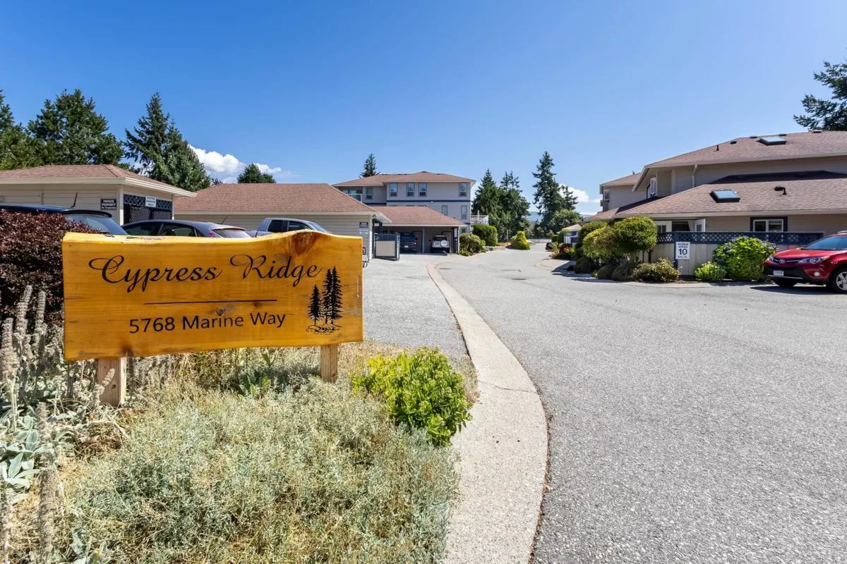 Exterior Front Photo of 106 5768 Marine Way, Sechelt, BC