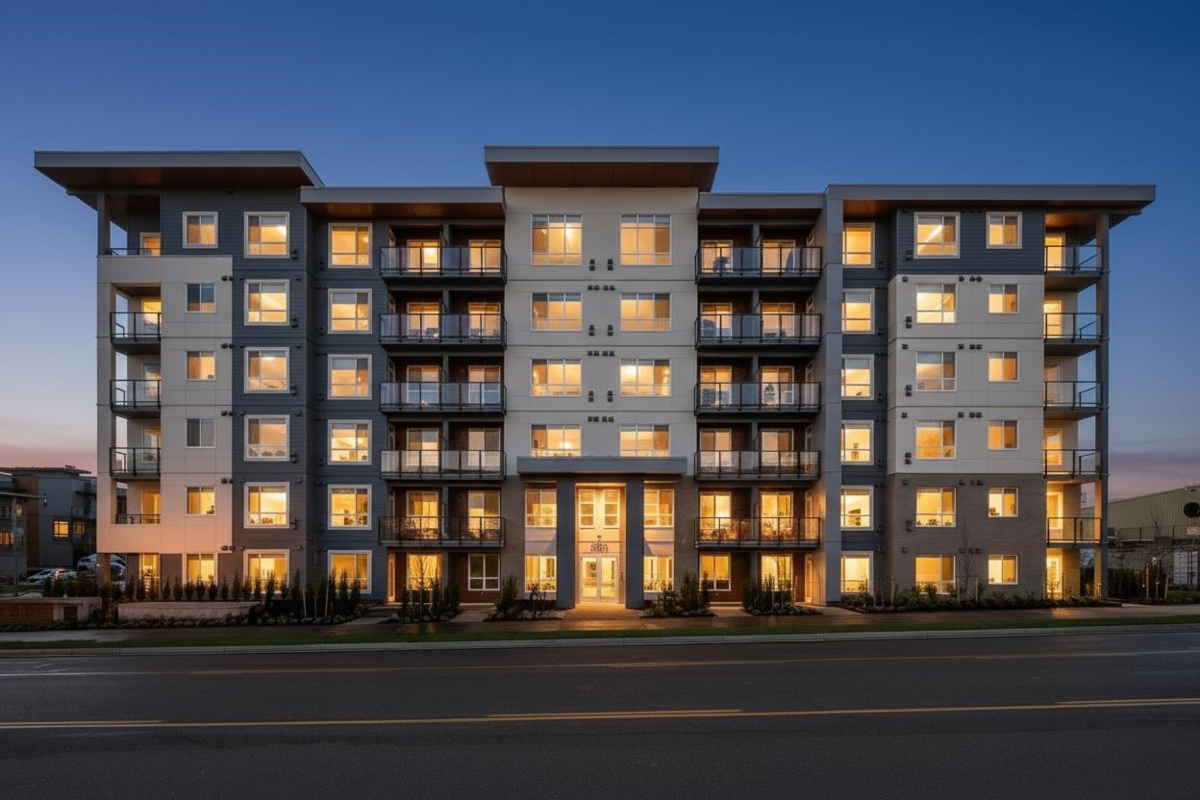 Exterior Front Photo of 207 30490 Cardinal Avenue, Abbotsford, BC