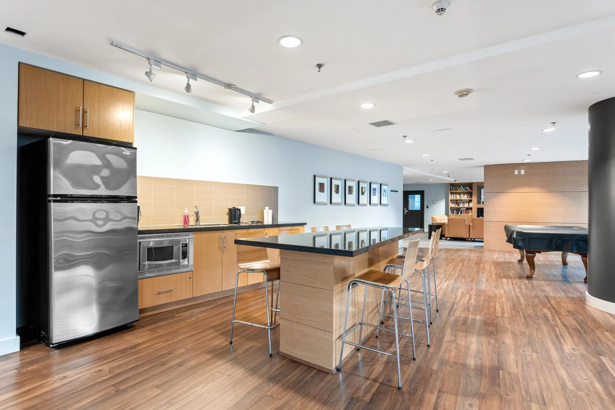 Aerial View of 3303 1189 Melville Street, Vancouver, BC