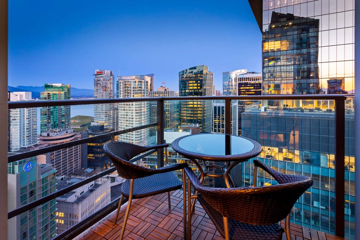 Bedroom 3 Photo of 3303 1189 Melville Street, Vancouver, BC