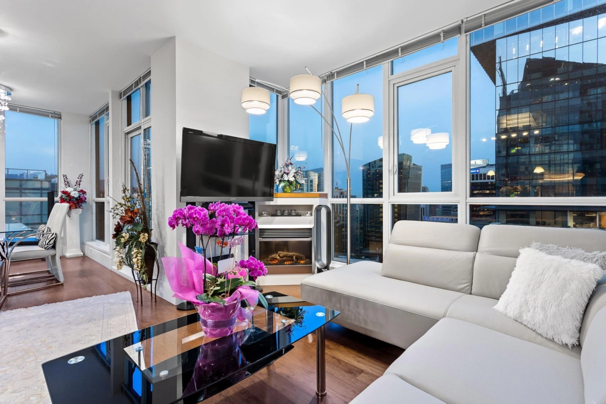 Family Room Photo of 3303 1189 Melville Street, Vancouver, BC