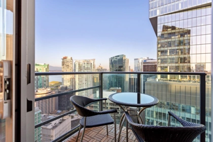 Outdoor Patio Photo of 3303 1189 Melville Street, Vancouver, BC