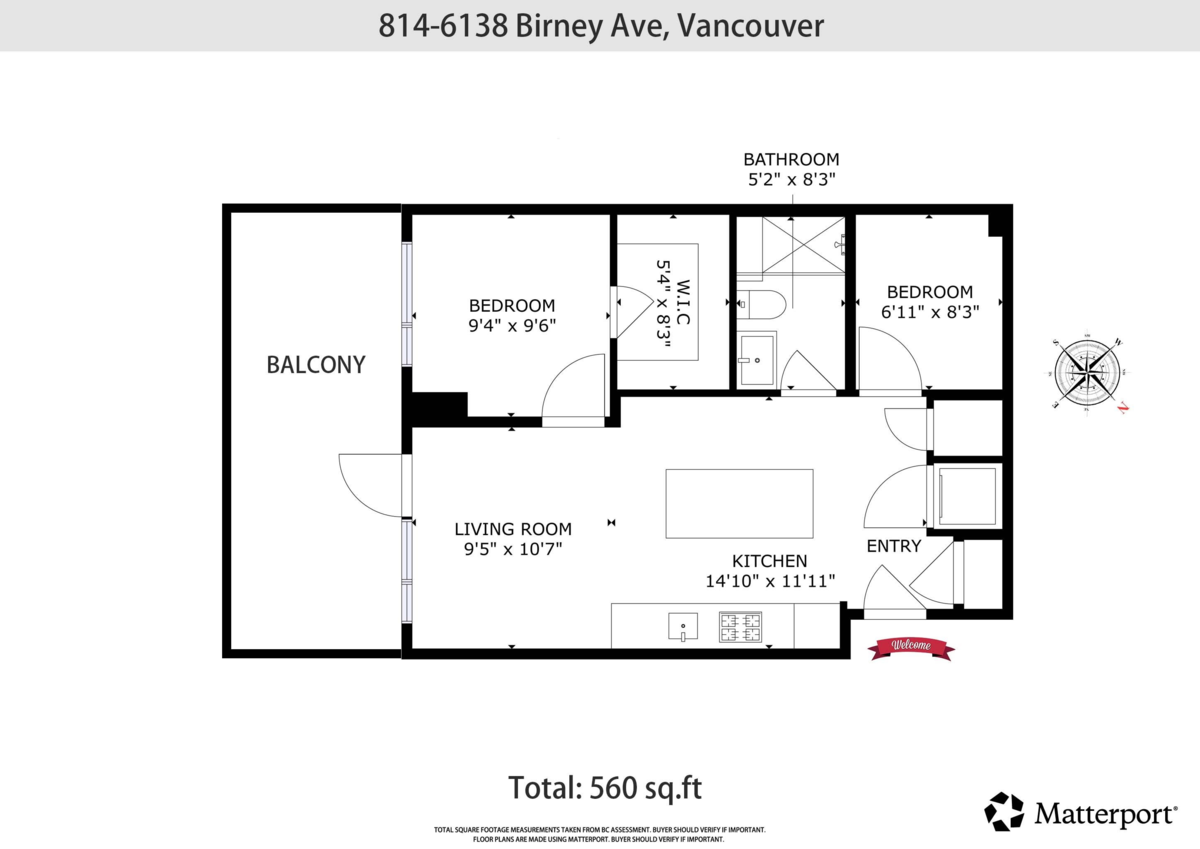 Mudroom Photo of 814 6138 Birney Avenue, Vancouver, BC