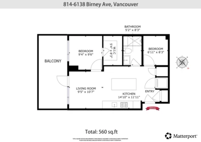 Mudroom Photo of 814 6138 Birney Avenue, Vancouver, BC