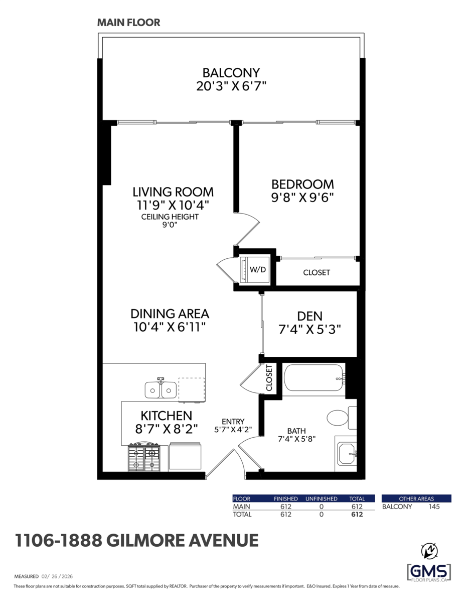 Street View Photo of 1106 1888 Gilmore Avenue, Burnaby, BC