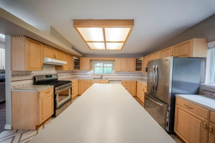 Kitchen Island Photo of 1876 Vera Road, Lindell Beach, BC