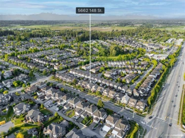 Aerial View of 5662 148 Street, Surrey, BC