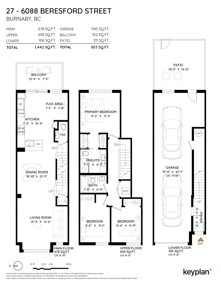 Exterior Rear Photo of 27 6088 Beresford Street, Burnaby, BC