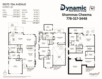 Aerial View of 15075 70a Avenue, Surrey, BC