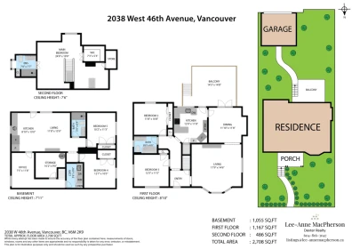2038 W 46th Avenue, Vancouver, BC, Vancouver — Single Family Residence for sale