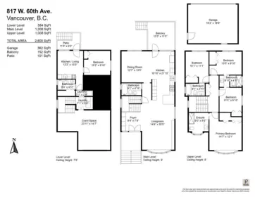 817 W 60th Avenue, Vancouver, BC, Vancouver — Single Family Residence for sale