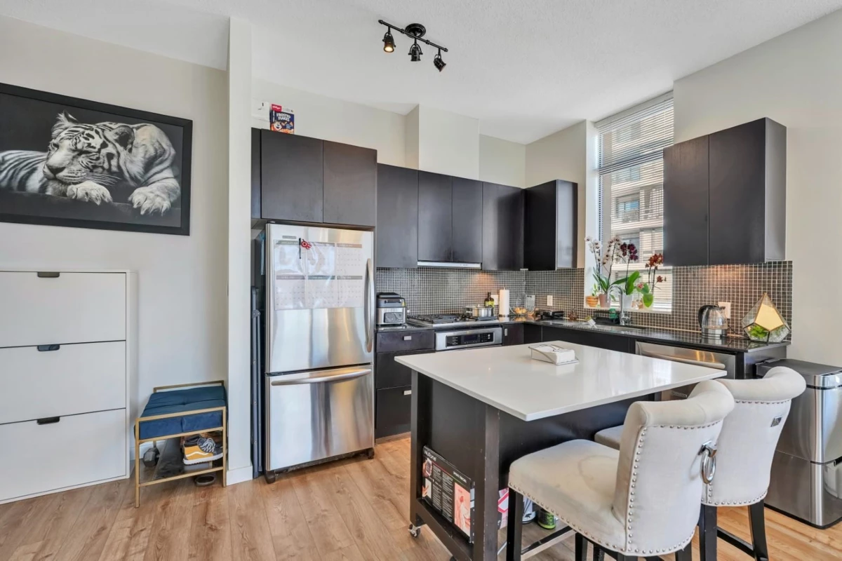 Living Room Photo of 301 121 Brew Street, Port Moody, BC