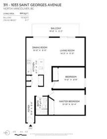 Outdoor Patio Photo of 311 1033 St. Georges Avenue, North Vancouver, BC