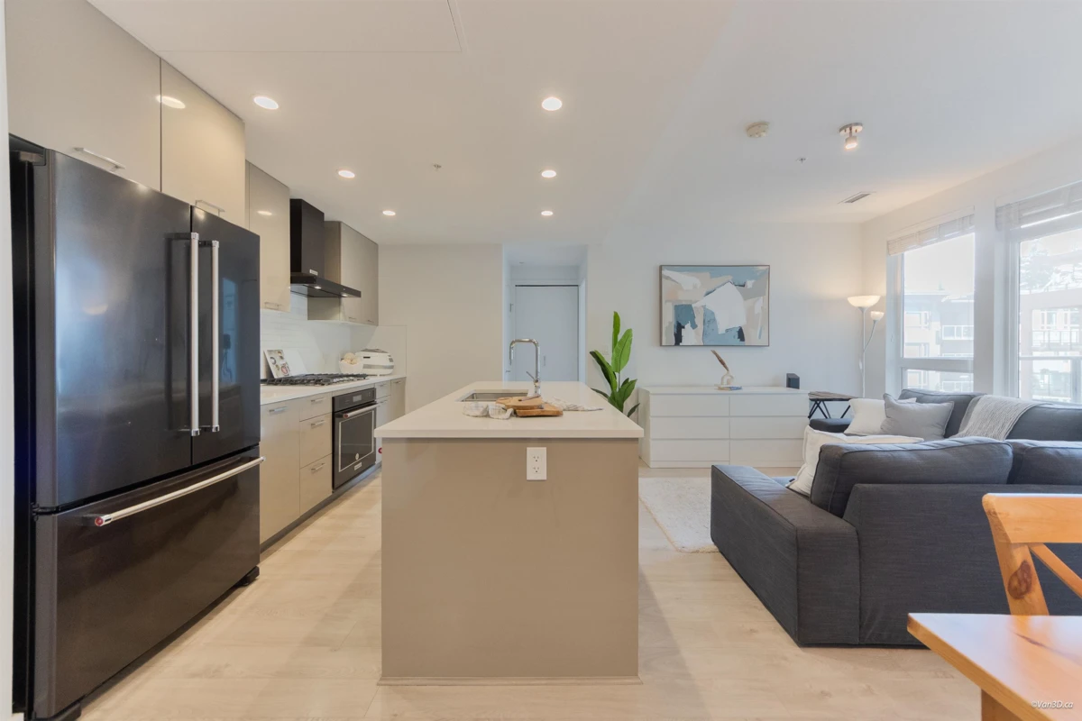 Living Room Photo of 406 3581 Ross Drive, Vancouver, BC