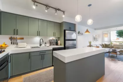 Kitchen Island Photo of 404 2770 Sophia Street, Vancouver, BC