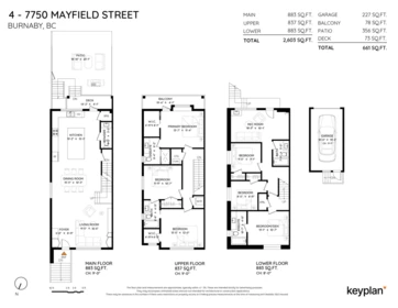 4 7750 Mayfield Street, Burnaby, BC, Burnaby — Half Duplex for sale