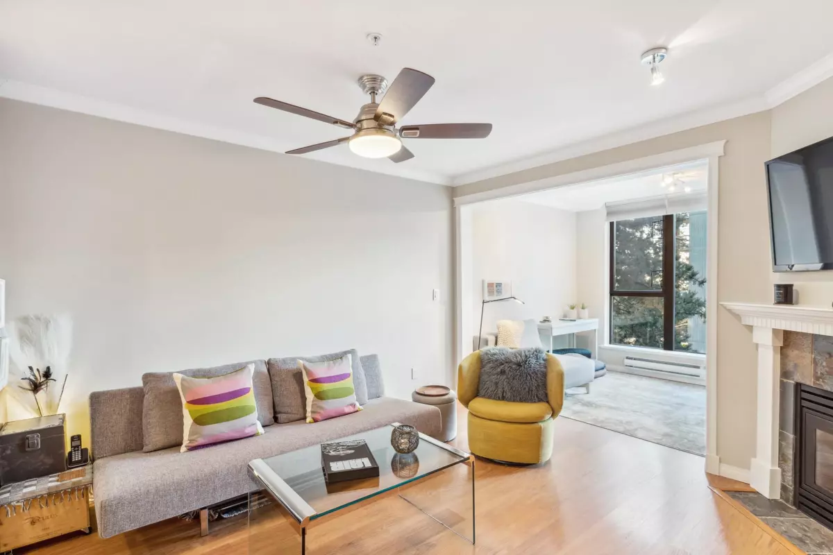 Living Room Photo of 206 175 E 10th Street, North Vancouver, BC