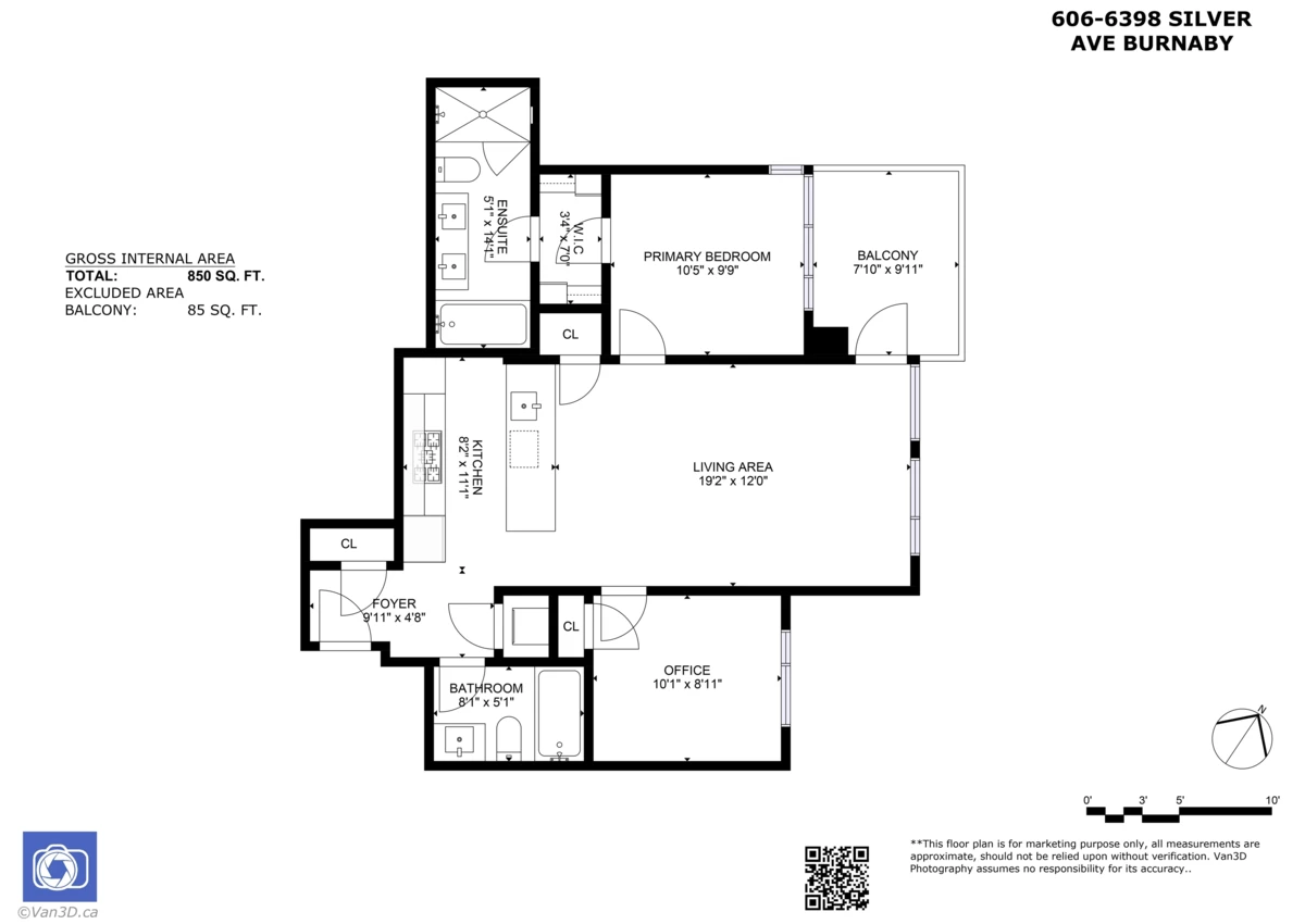 Exterior Rear Photo of 606 6398 Silver Avenue, Burnaby, BC