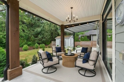 Outdoor Deck Photo of 61 1885 Columbia Valley Road, Lindell Beach, BC