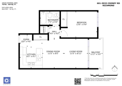 Outdoor Patio Photo of 604 5933 Cooney Road, Richmond, BC