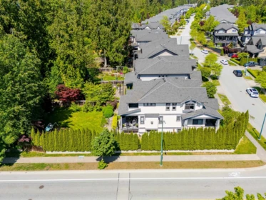 Aerial View of 1312 Kingston Street, Coquitlam, BC