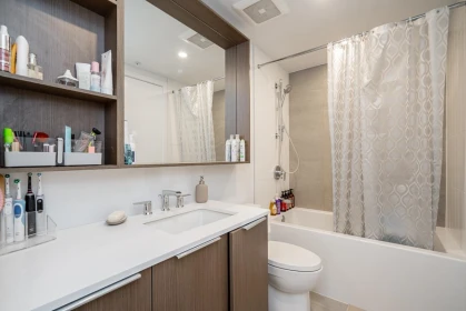 Guest Bathroom Photo of 308 645 Como Lake Avenue, Coquitlam, BC