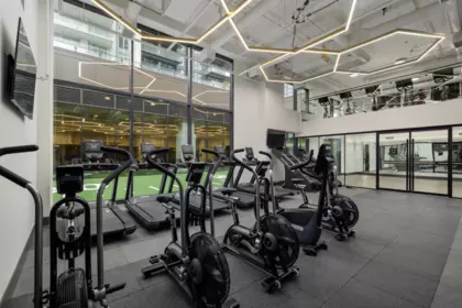 Basement Recreation Room Photo of 705 4168 Lougheed Highway, Burnaby, BC
