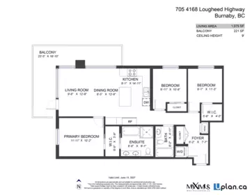 Entry Foyer Photo of 705 4168 Lougheed Highway, Burnaby, BC