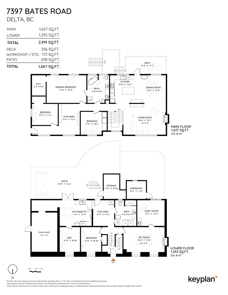 Exterior Rear Photo of 7397 Bates Road, Delta, BC