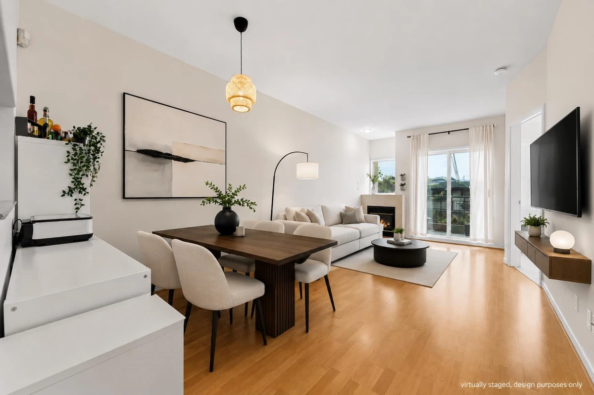 Living Room Photo of 104 177 W 5th Street, North Vancouver, BC