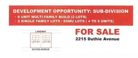 2215 Duthie Avenue, Burnaby, BC, Burnaby — Land for sale