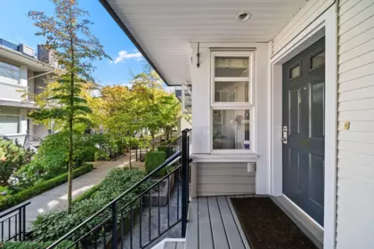 Aerial View of 44 6528 Denbigh Avenue, Burnaby, BC