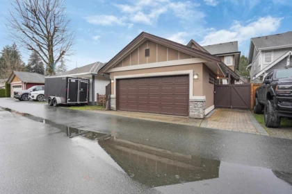 Aerial View of 5878 Garrison Boulevard, Chilliwack, BC