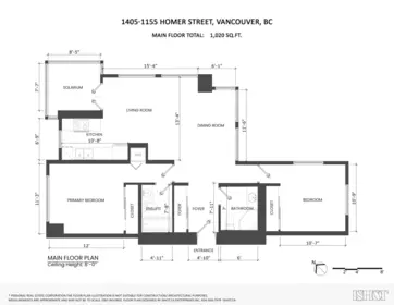 Exterior Rear Photo of 1405 1155 Homer Street, Vancouver, BC