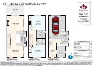32 18983 72a Avenue, Surrey, BC, Surrey — Townhouse for sale
