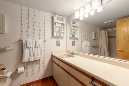 Powder Room Photo of 411 1450 Pennyfarthing Drive, Vancouver, BC