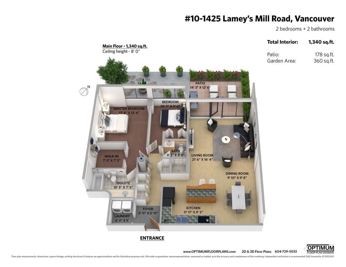Entry Foyer Photo of 10 1425 Lamey's Mill Road, Vancouver, BC