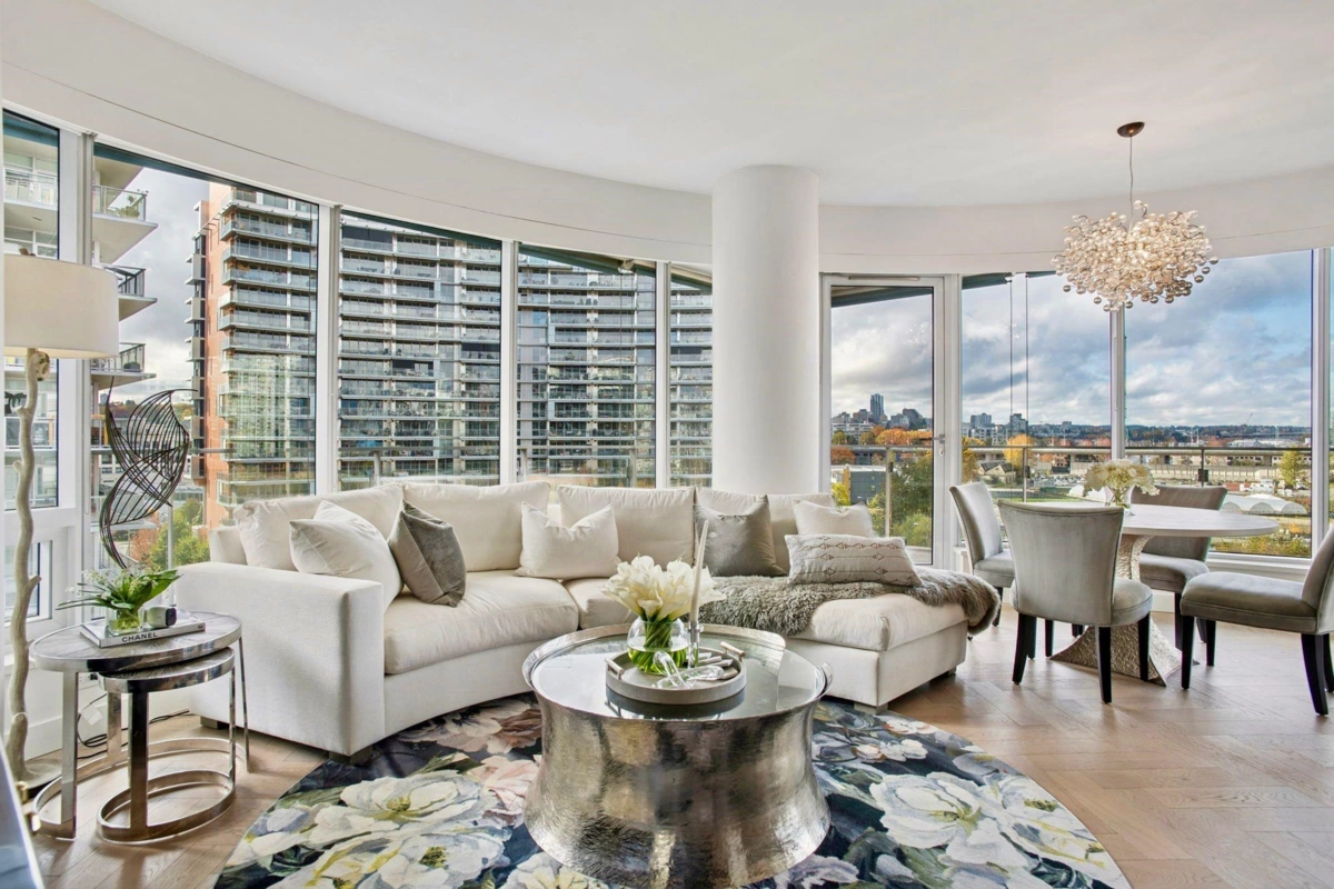Living Room Photo of 705 181 W 1st Avenue, Vancouver, BC