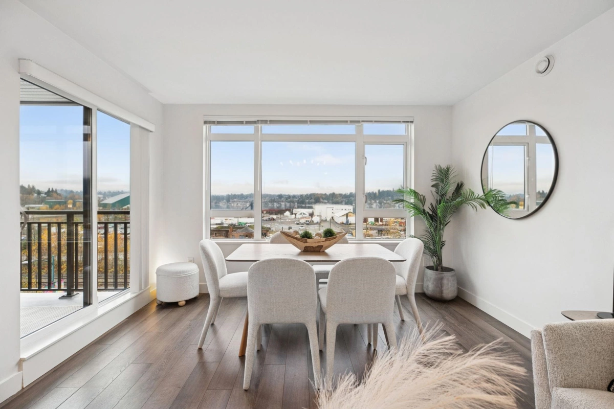Living Room Photo of 412 2525 Clarke Street, Port Moody, BC