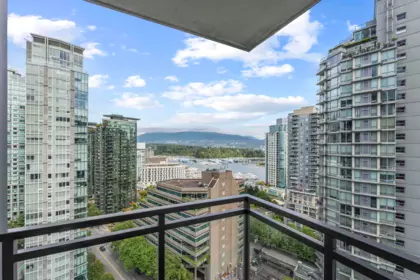 Backyard Photo of 1705 1211 Melville Street, Vancouver, BC