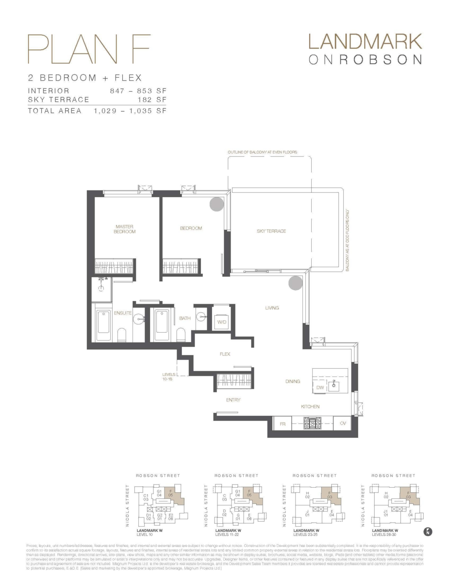 Kitchen Photo of 1305 1482 Robson Street, Vancouver, BC