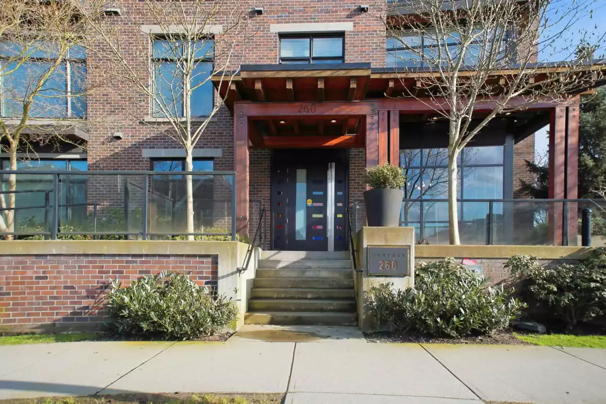 Aerial View of 104 260 Salter Street, New Westminster, BC