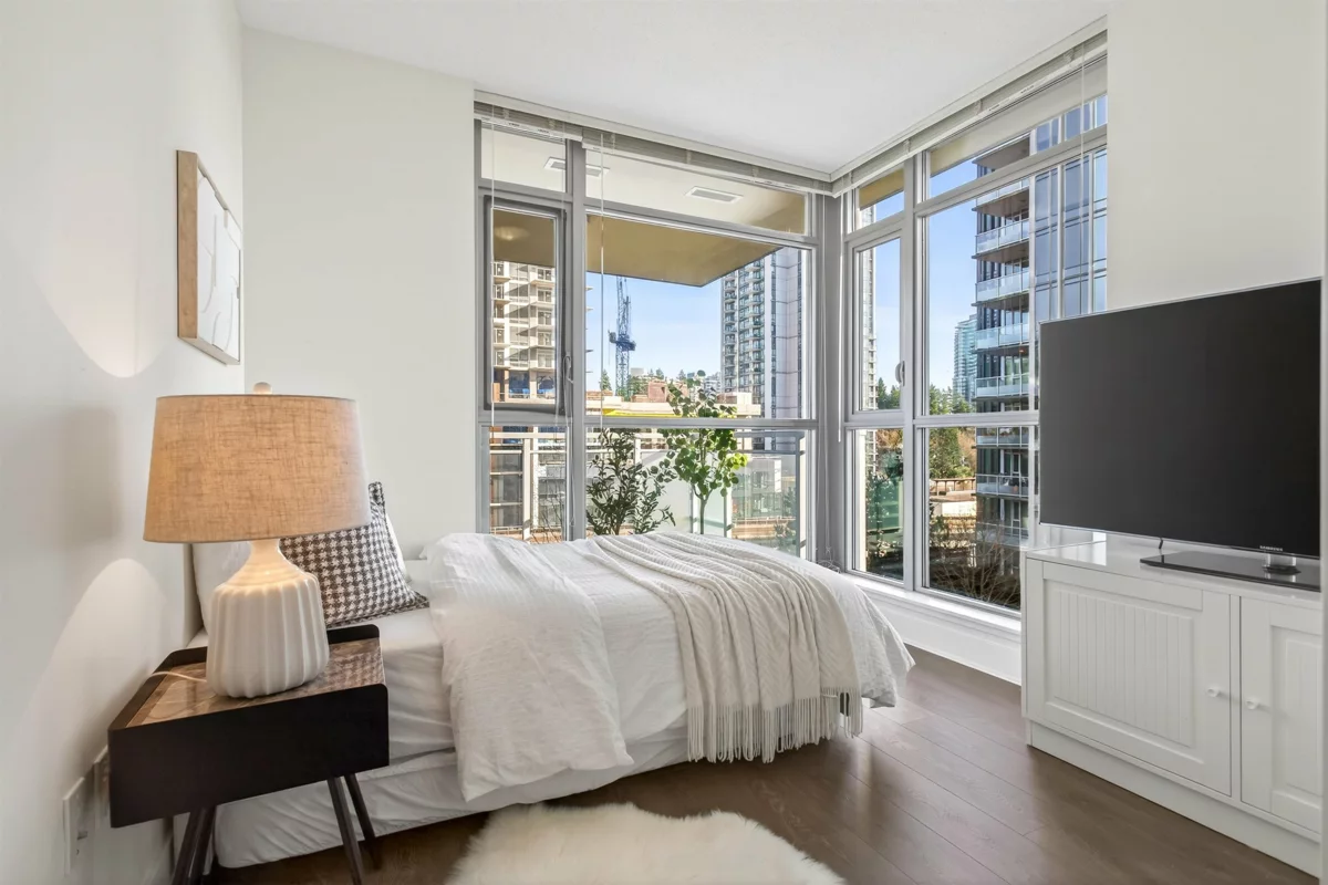 Bedroom 3 Photo of 806 3008 Glen Drive, Coquitlam, BC