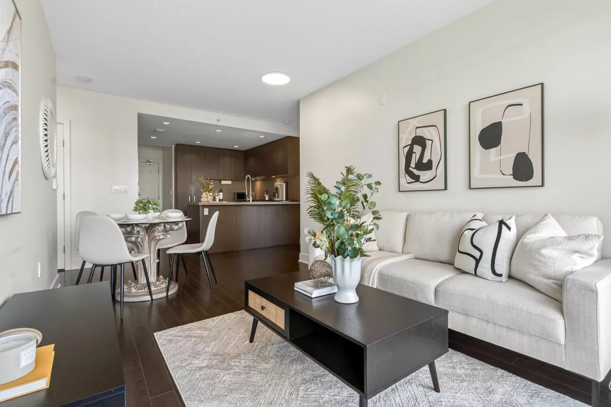 Living Room Photo of 806 3008 Glen Drive, Coquitlam, BC