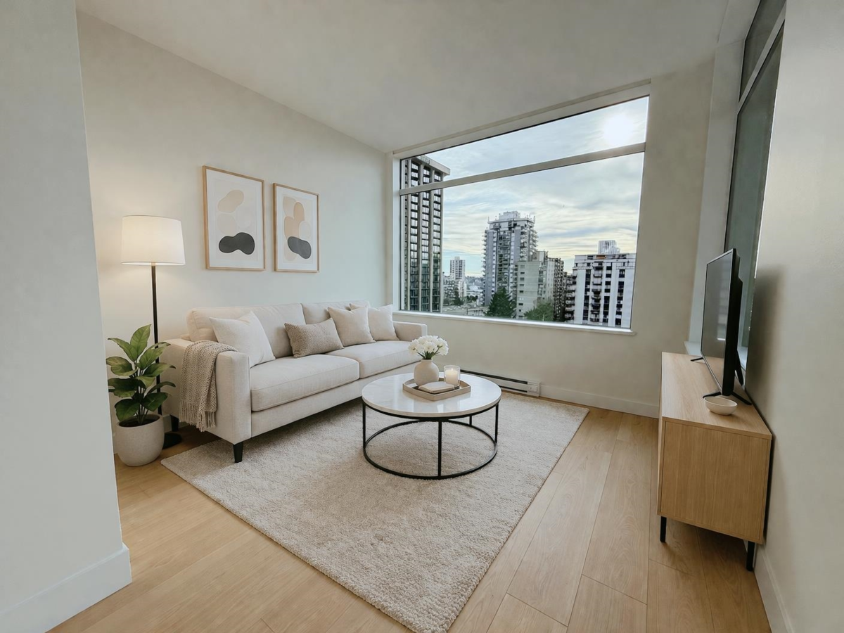 Primary Bedroom Photo of 802 1150 Bute Street, Vancouver, BC