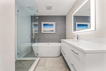 Guest Bathroom Photo of 203 2733 Atlin Place, Coquitlam, BC