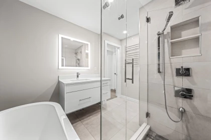 Powder Room Photo of 203 2733 Atlin Place, Coquitlam, BC