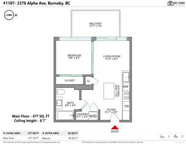 Fitness Center Photo Near 1107 2378 Alpha Avenue, Burnaby, BC