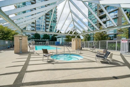 Swimming Pool Photo of 606 2978 Glen Drive, Coquitlam, BC